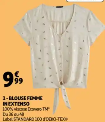 Auchan Blousse femme in extenso offre