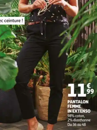 Auchan Pantalon femme in extenso offre