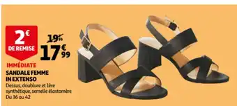 Auchan Sandale femme in extenso offre