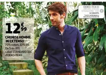 Auchan Chemise homme in extenso offre