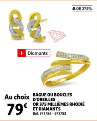 Auchan Bague ou boucles d'oreilles offre