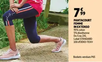 Auchan Pantacourt femme in extenso offre