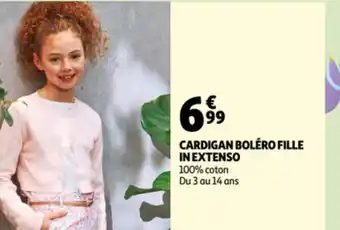 Auchan Cardigan boléro fille in extenso offre