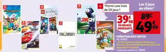 Auchan Opération jeux switch offre