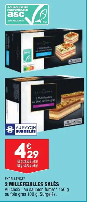 2 Millefeuilles salés
