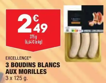 ALDI 3 boudins blancs aux morilles offre
