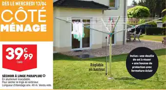 ALDI Séchoir À linge parapluie offre