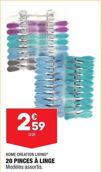 ALDI 20 Pinces À linge offre