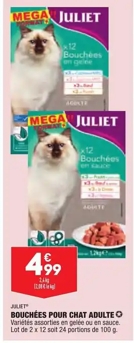 ALDI Bouchées pour chat adulte offre