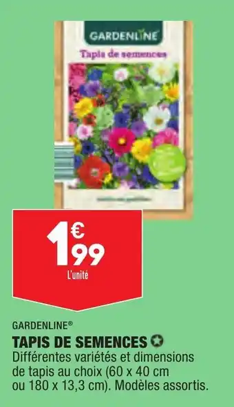 ALDI Tapis de semences offre