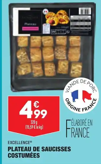 ALDI Plateau de saucisses costumées offre