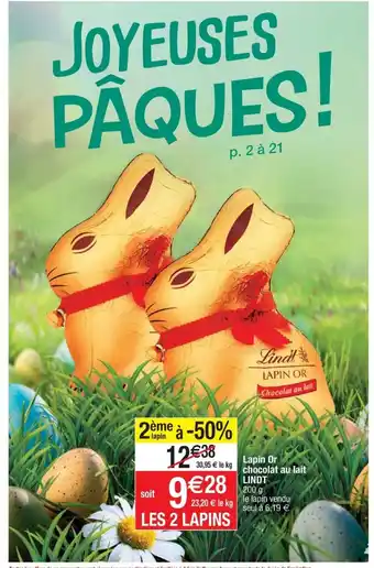 Lapin or Chocolat Au Lait Lindt