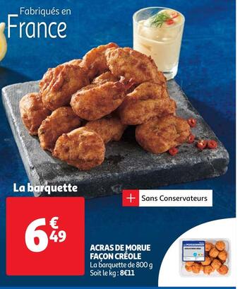 Auchan Acras de morue façon créole offre