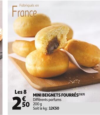 Auchan Mini beignets fourrés offre