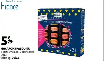 Auchan Pasquier macarons offre