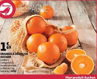 Auchan Auchan oranges à déguster offre