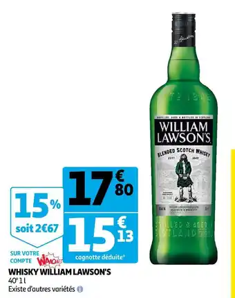 Auchan William lawson whisky offre