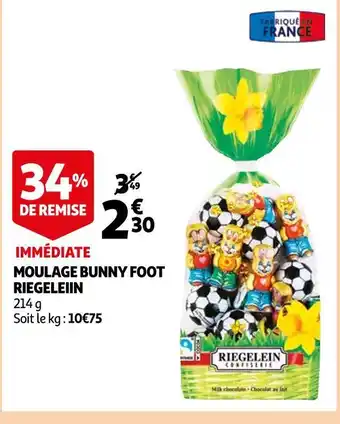 Auchan Riegeleiin moulage bunny foot offre