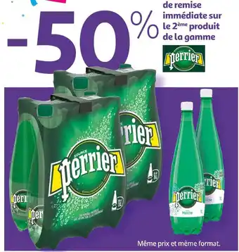 Auchan Perrier bon plan sur la gamme de la marque perrier offre
