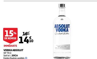 Auchan Vodka absolut vodka absolut offre