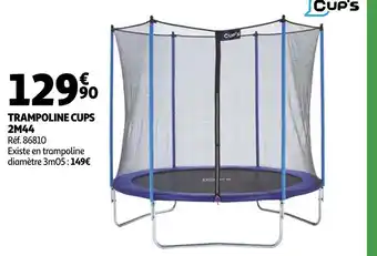 Auchan Cup's trampoline cups 2m44 offre