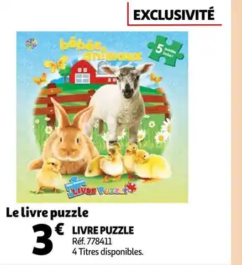 Auchan Livre puzzle offre