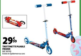 Auchan Trottinette pliable frozen offre