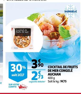 Auchan Auchan cocktail de fruits de mer congelé offre