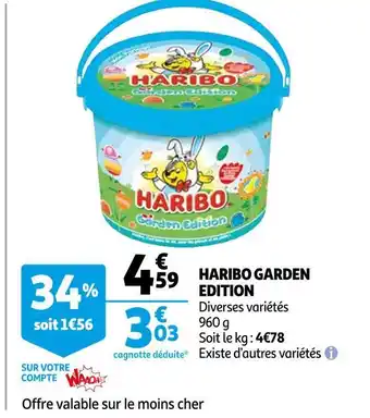 Auchan Haribo haribo garden edition offre