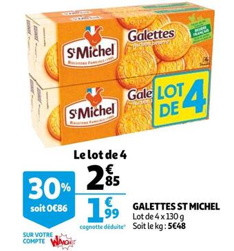 Auchan St michel galettes offre