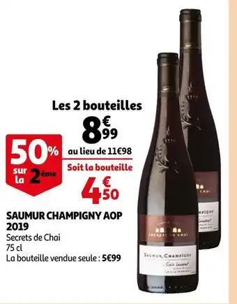 Secrets de chai saumur champigny aop 2019