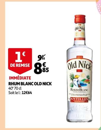 Auchan Old nick rhum blanc offre