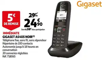 Auchan Gigaset gigaset as405 noir offre