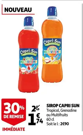 Auchan Capri sun sirop offre