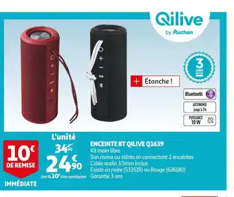 Qilive enceinte bt qilive q1639