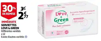 Auchan Loveandgreen serviettes offre