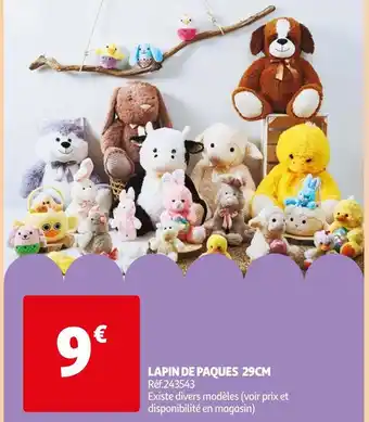 Auchan Lapin de paques 29cm offre