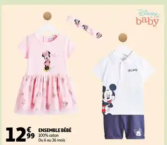 Auchan Disney baby ensemble bébé offre