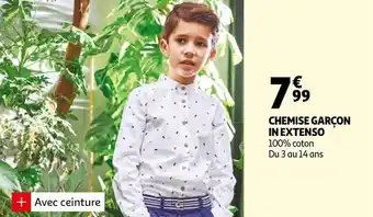 Auchan In extenso chemise garçon offre