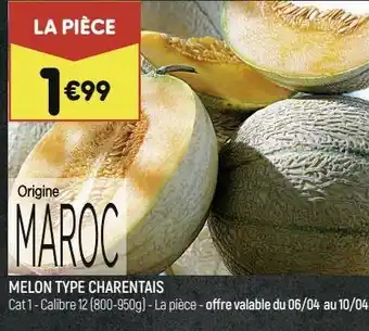 Melon type charentais