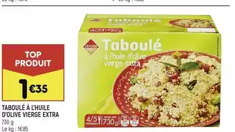 Leader Price Taboule a l'huile d'olive vierge extra offre