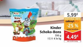 Colruyt Kinder schoko-bons offre