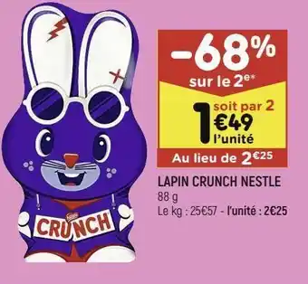 Leader Price Lapin crunch nestle offre