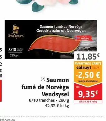 Colruyt Saumon fume de norvege vendsysel offre
