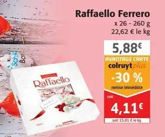 Colruyt Raffaello ferrero offre