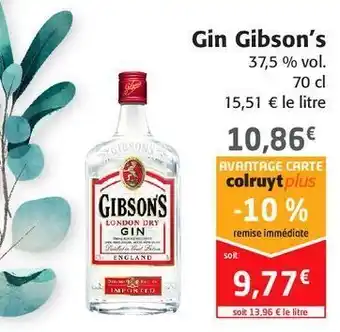 Colruyt Gin gibson's offre