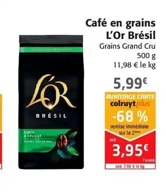 Colruyt Cafe en grains l'or bresil offre
