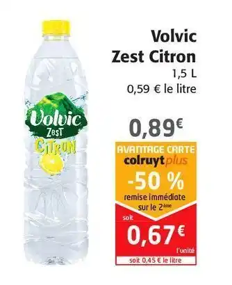 Colruyt Volvic zest citron offre