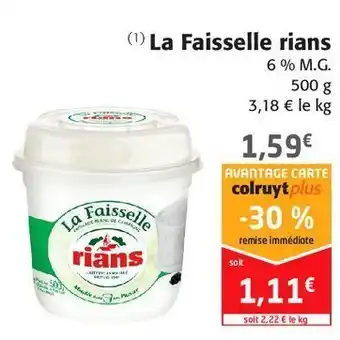 Colruyt La faisselle rians offre