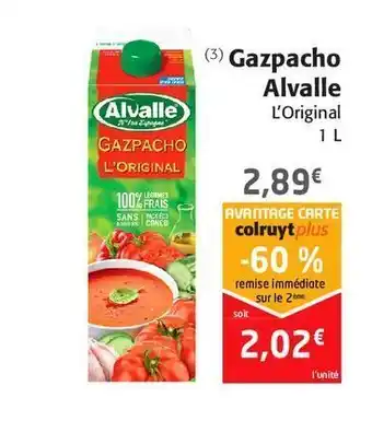 Colruyt Gazpacho alvalle offre